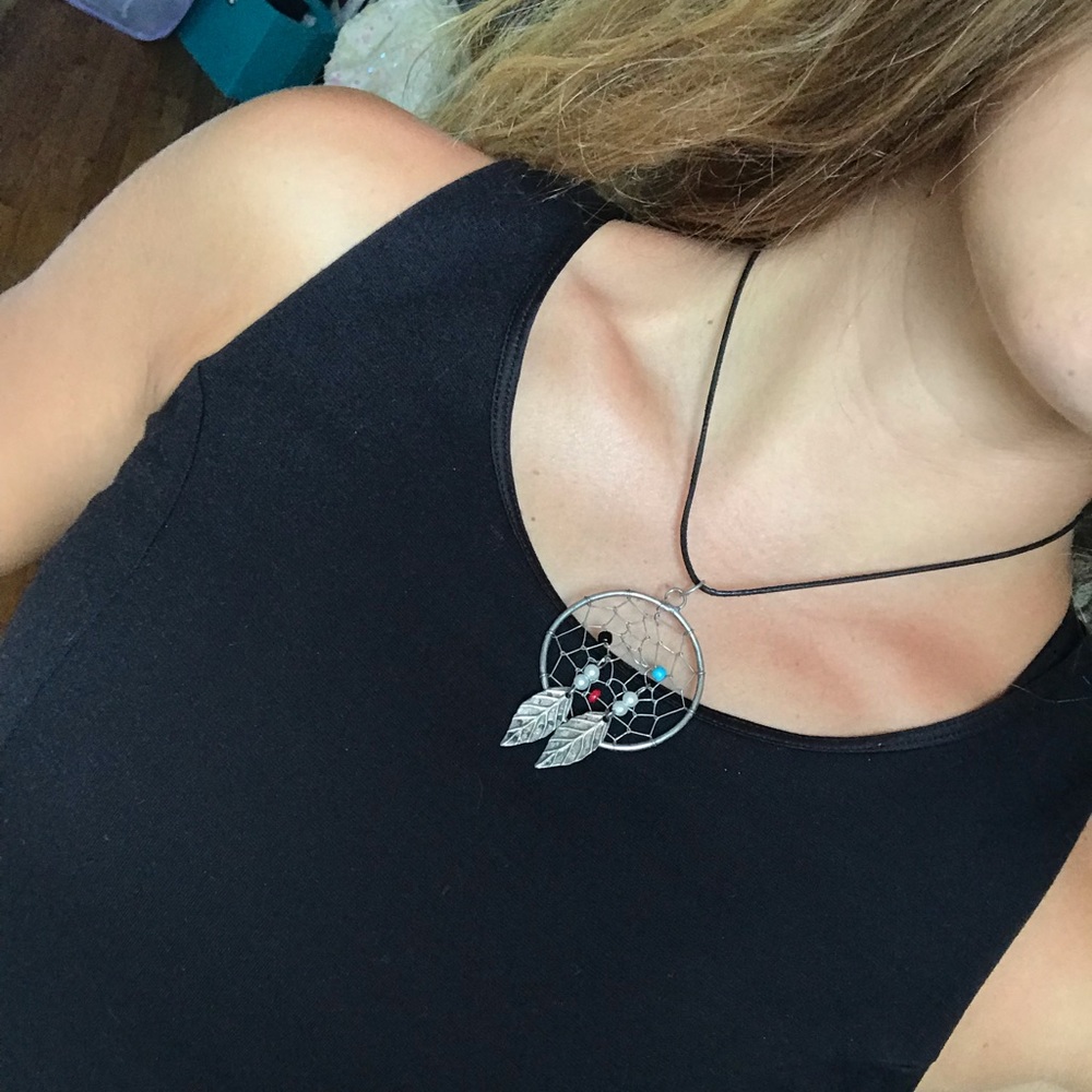 Sterling Silver cord with dream catcher
